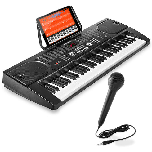 Digital Keyboard - with Microphone and Sticker Sheet